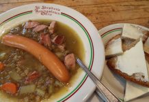 This photo pictures German Lentil Soup