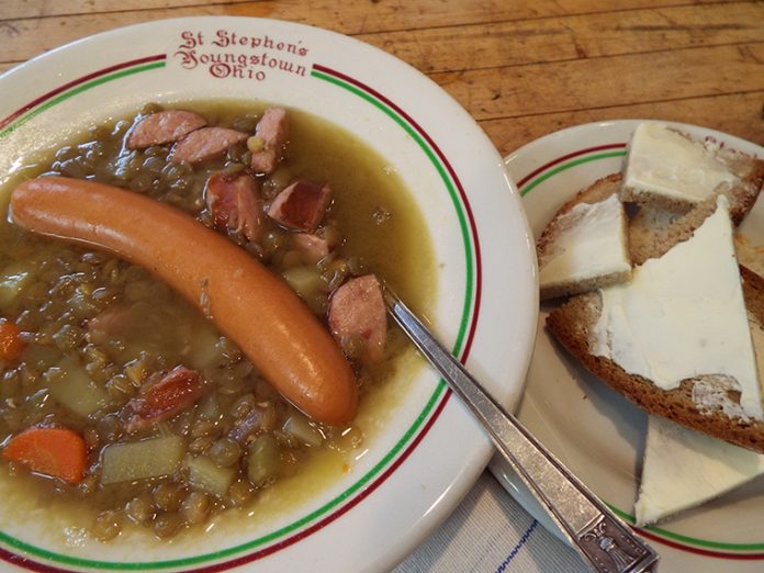 This photo pictures German Lentil Soup