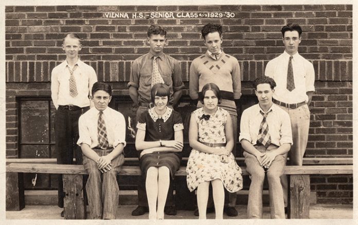 In this photo, the Vienna Historical Society seeks information on students from the class of 1930