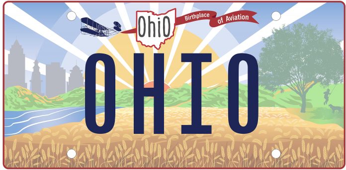 Ohio unveils new standard license plate, ‘Sunrise in Ohio’