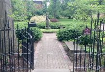 Volunteers tend to The Women’s Park in Warren, Ohio