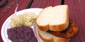 Walnut-crusted chicken schnitzel