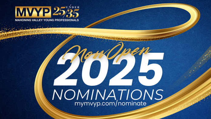 Mahoning Valley Young Professionals will close nominations for its “25 Under 35 Awards” on Monday, March 10. Nominations can be submitted online.